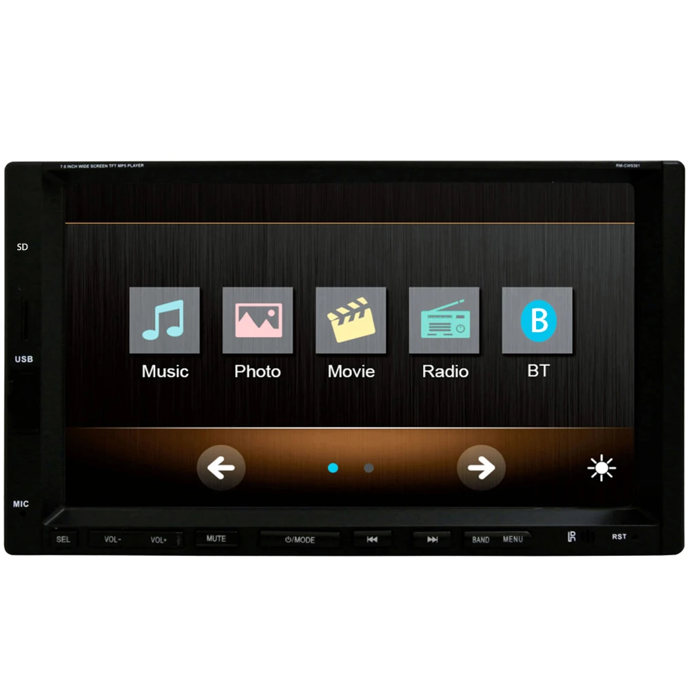RM CW 9301 2 Din автомобильные мультимедийные плееры 7 дюймовый ЖК цифровой сенсорный
