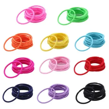 

New 10pcs/Pack Cute Girls Ponytail Hair Holder 3CM Elastic Rubber Band Multicolor Children Hair Bands Hair Accessories