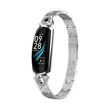 

AK16 Women Smart Bracelet Wristband Blood Pressure Heart Rate Monitor Fitness Tracker Smart Band Waterproof For IOS Android