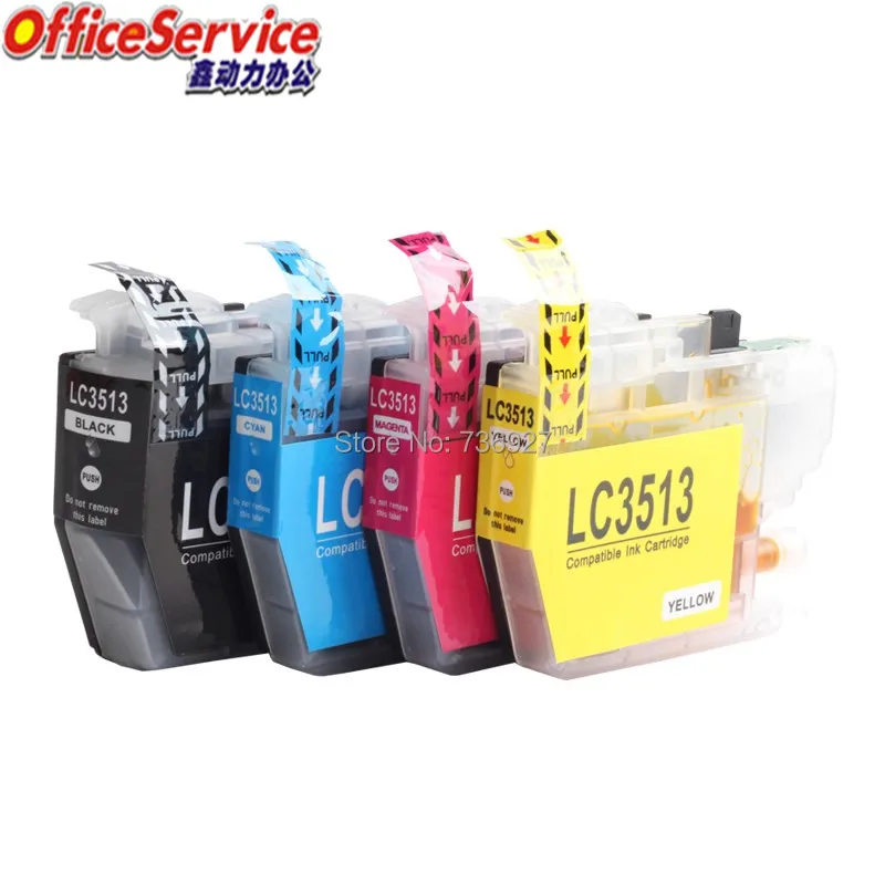 LC3511 LC3513 Совместимый картридж для принтера Brother MFC J690DW J890DW|Чернильные картриджи| |