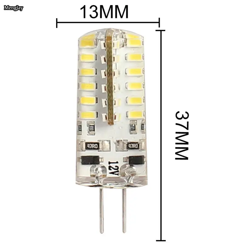 Светодиодная лампа 5 шт./лот G4 48 светодиодная постоянного тока 2 в 6 Вт 3014SMD