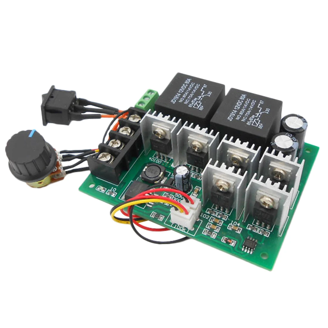 

Adjustable Drive Module Input PWM Speed Controller DC Motor With CW CCW Reversible Switch DC10-55V Max 40A