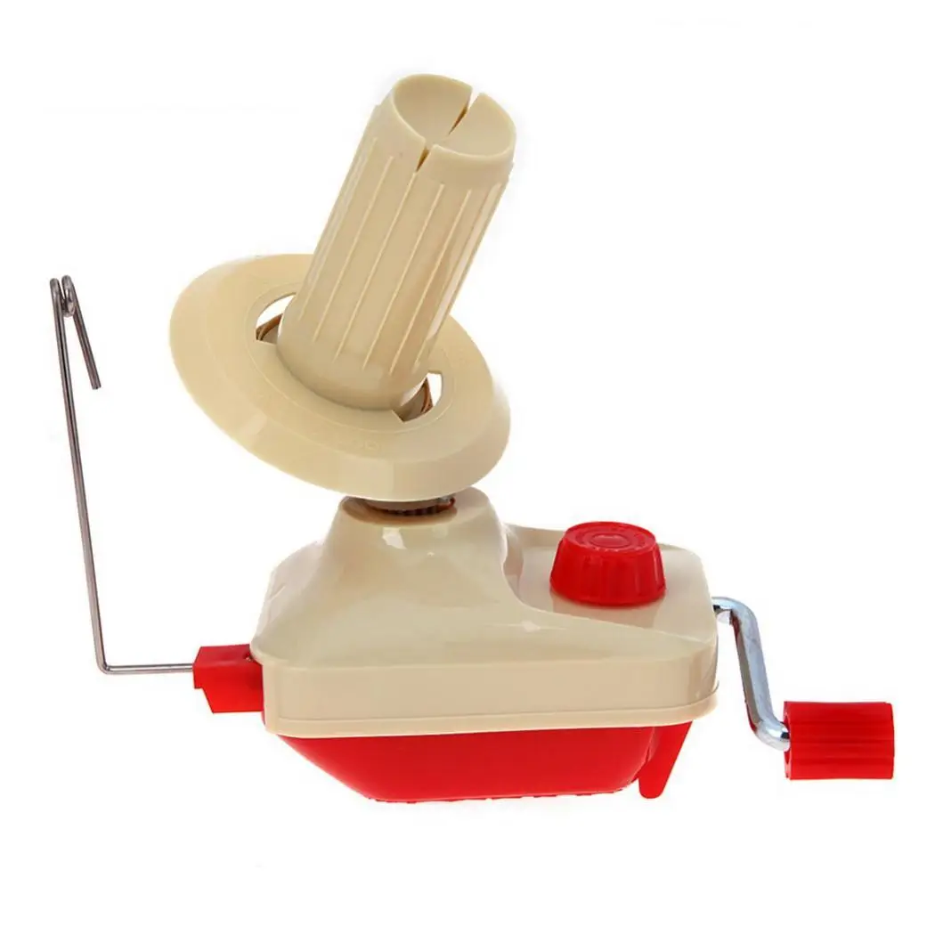 

Handheld Yarn Fiber String Ball Wool Winder Holder String Winding Machine Beige