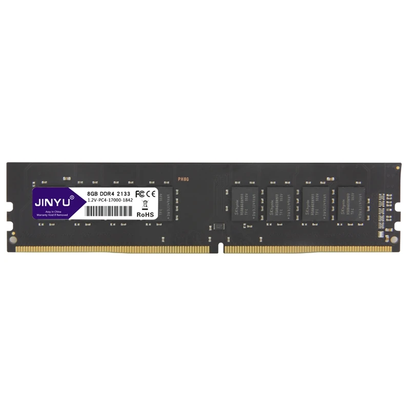 

JINYU DDR4 2133mhz 1.2V 288Pin Dimm Gaming RAM Memory For Desktop