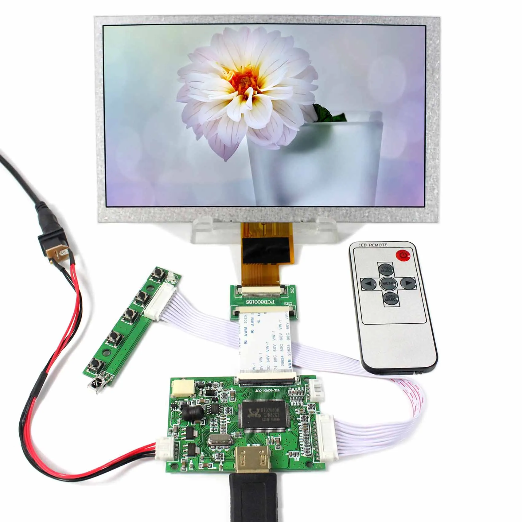 

1024x600 8inch LCD Screen HDMI LCD Controller Board ZJ080NA-08A 8" LCD Screen