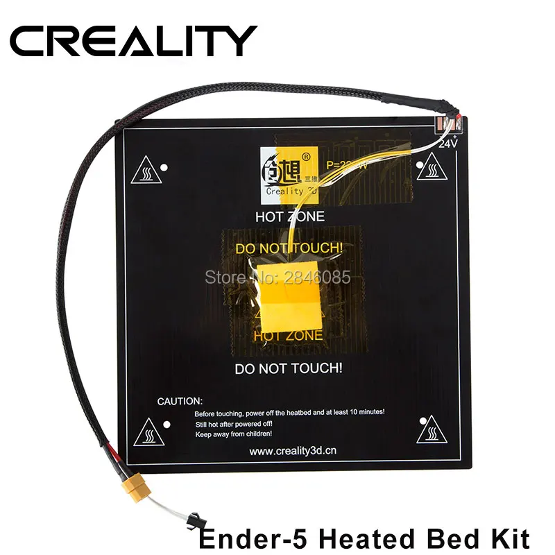 Creality 3D Official Store Supply hot bed board+Cables for 3D Printer Ender-5 Size 220*220*250mm Factory 3D Printer Parts