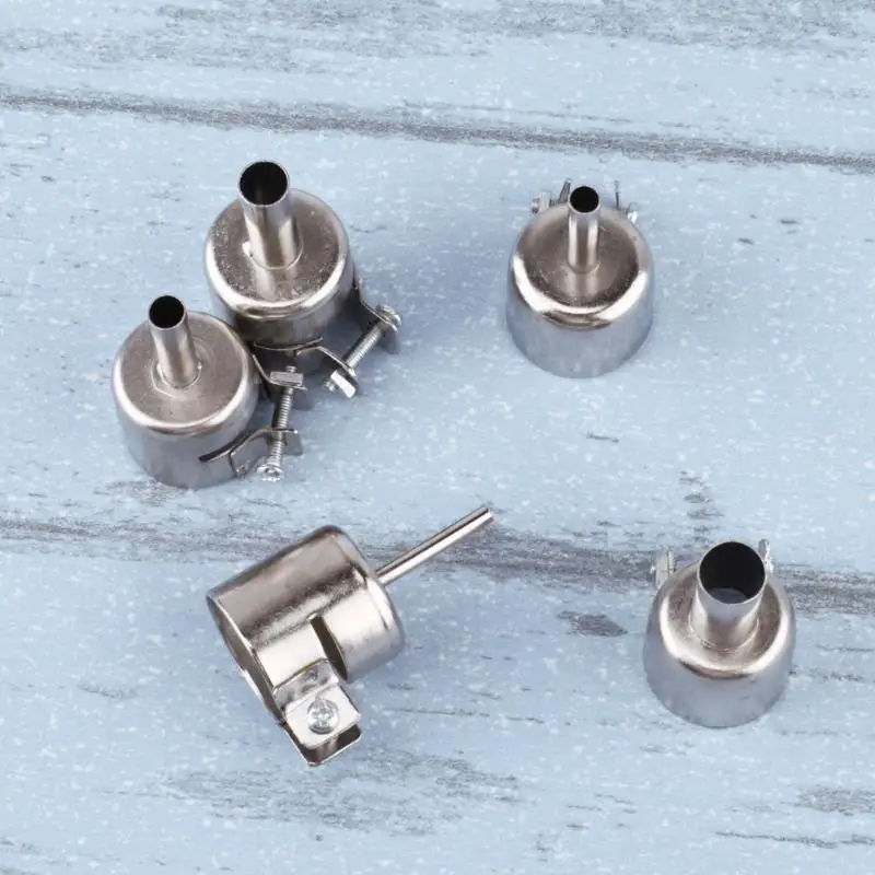 

5pcs/lot Hot Air Soldering Station Heat Gun Nozzles for Soldering Station Gun Blower Nozzles Accessories with 850 852D 898 858