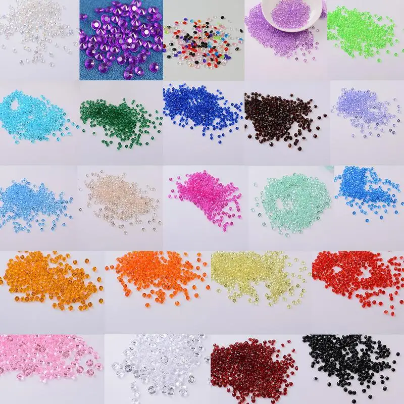 

2000pcs 4.5mm Crystal Acrylic Confetti Wedding First Birthday Boy Party Deco Mariage Table Birthday Decoration Happy Birthday
