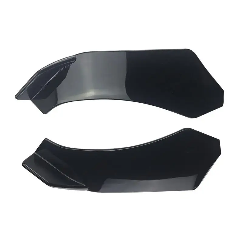 1 par de palas delanteras universales de plástico Deflector de Spoiler divisor difusor parachoques de cabeza inferior de doble cara GM pala frontal