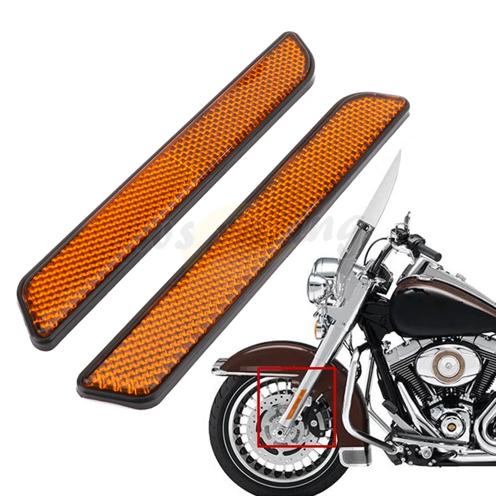 

Motorcycle Front Fork Reflector Lower Legs Slider For Harley Dyna Softail Sportster 883 1200 Touring Electra Glide V-Rod