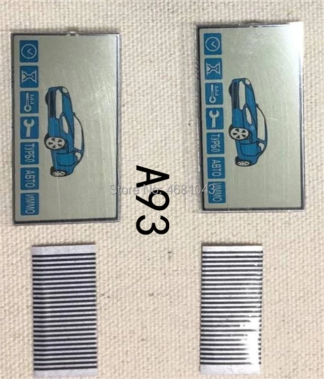

A93 LCD display screen for Russian 2-way Car Alarm System Starline A93 LCD Remote Control Keychain A93 Key Fob Chain