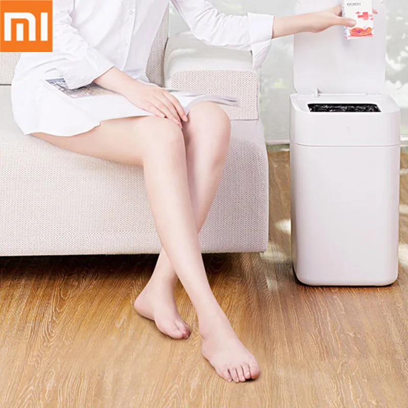 

Original Xiaomi Youpin Intelligent Induction Trash Bin USB Automatic Motion Infrared Sensor Large Waste Bins For Home Office