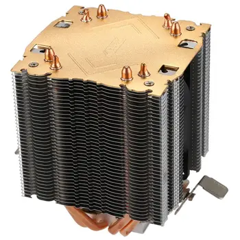 

Lan Shuo Pure copper 4 heat pipe for 1366 1155 775Intel/AMD CPU heat sink 3 wire lamp single fan