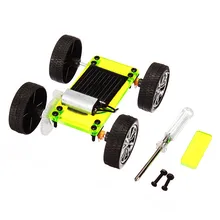 Solar Toys For Kids 1 Set Mini Powered Toy Car DIY Solar Powered Toy Kit Child Educational Funny Gadget Hobby Gift Toys neje yw0006 1 diy assembly dynamic creative saline salt water powered toy car blue white