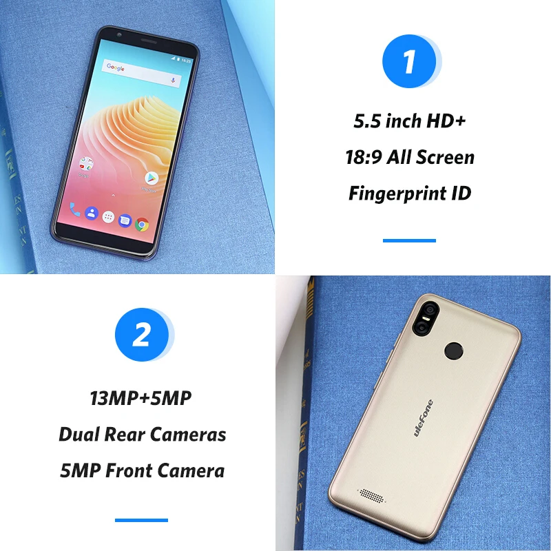 Ulefone S9 Pro Android 8,1 мобильный телефон 5,5 Inch 18:9 MTK6739 4 ядра 2 Гб Оперативная память 16 Гб Встроенная память 13MP+ 5MP двойной сзади Камера 4G смартфон