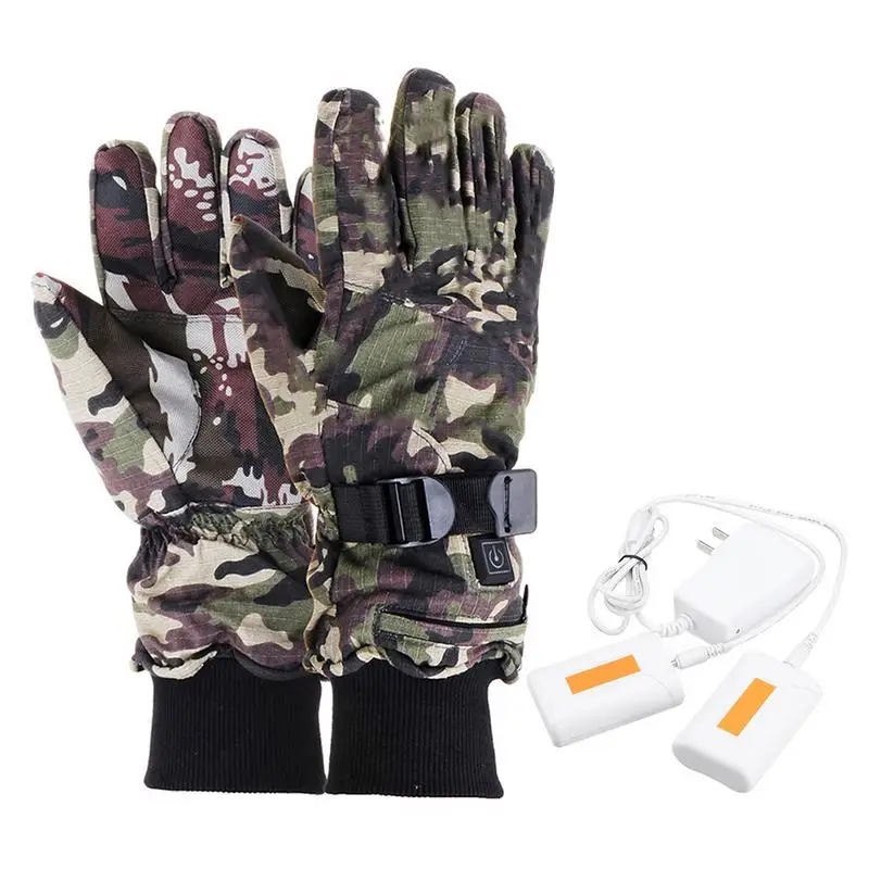 

Rechargeable Heated Ski Gloves Intelligent Temperature Control Electric Gloves Outdoor Motorcycle Hunting Skiing Cycling Gloves