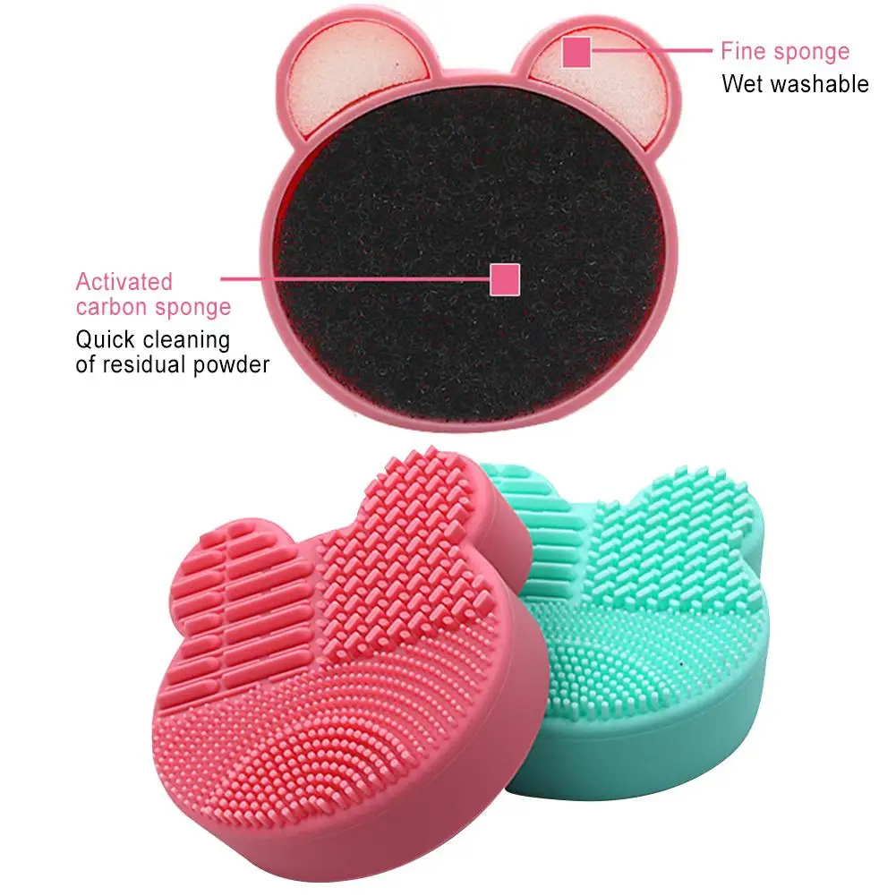 Makeup Brush Cleaner Kit Double Side Design with Cosmetic Brush Cleaning Box and Instantly Dry Color Removal Sponge Makeup Brush Cleaner Kit Double Side Design with Cosmetic Brush Cleaning Box and Instantly Dry Color Removal Sponge