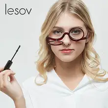 Читатели увеличительные очки для макияжа глаз, макияж, очки опускающийся линзы складной косметические женские пресбиопические очки для чтения, новинка