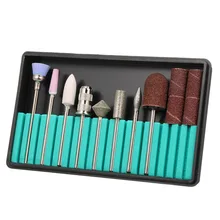 9/10 шт алмазные вращать и сверлами для ногтей кусачки для кутикулы для маникюрные пилочки для ногтей электрическая насадка для снятия заусенцев шлифовальный станок Инструменты