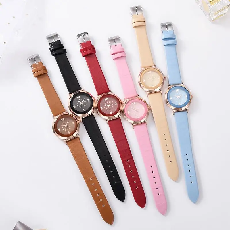 

Quartz Watch Women's Wild Fashion Simple Female Student Gift Table For Student Ladies Scratch-resistant Colorful Watch Wholesale