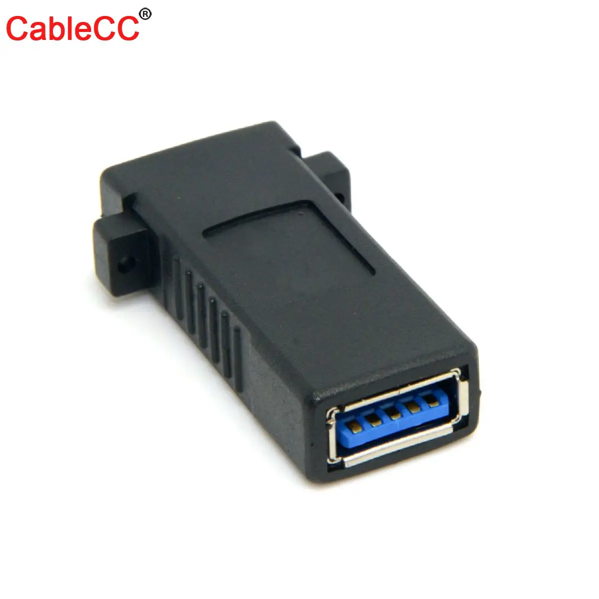 

Cablecc CY USB 3.0 Female to Female Extension Exteder Coupler Adapter with Panel Mount Holes