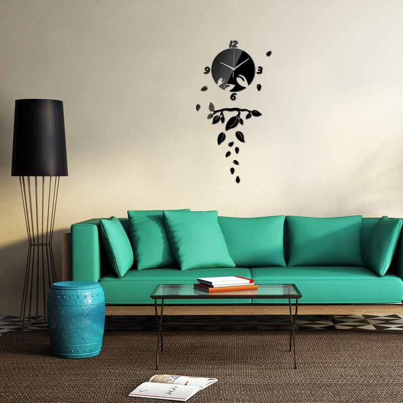 New Diy Quartz Watch Clocks Multi-piece Set Needle Living Room Modern Sun Decorative 3d Diy Mirror Wall Clock