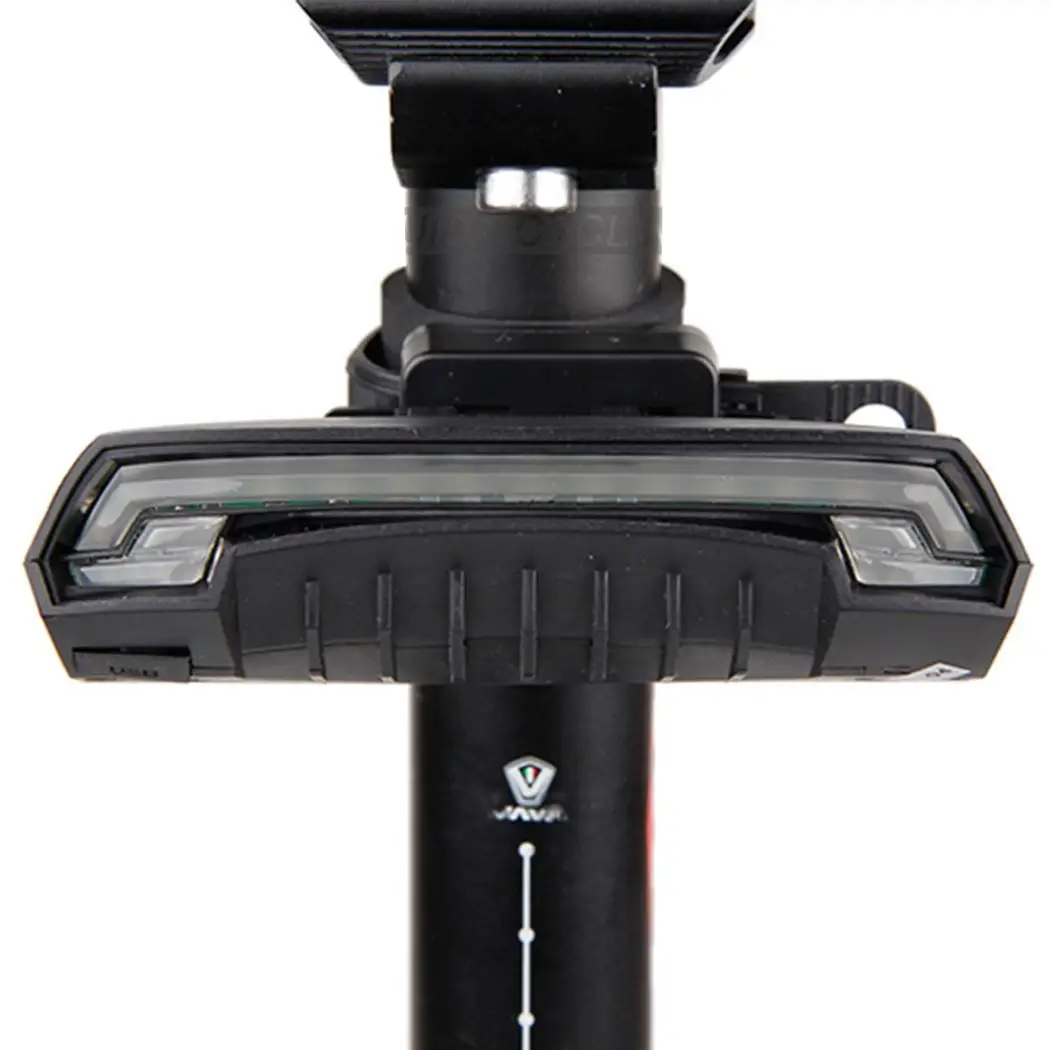 Велосипед безопасности предупреждающий задний фонарик USB Встроенный Батарея индукции Перезаряжаемые велосипеда 125g хвост черный R1 лампа