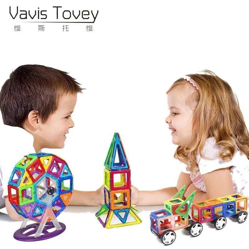 Vavis тови 82/97/125 шт. большой Размеры Магнитный конструктор Блоки Модель прозрачные