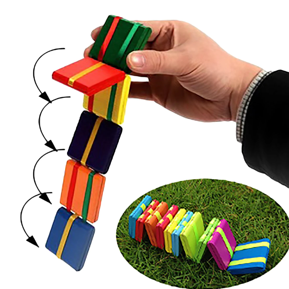 

Rowsfire 20-Piece Magic Wooden Colorful Yo-Loaded Flap Board Game Toy For Children Creative Gift For Kids