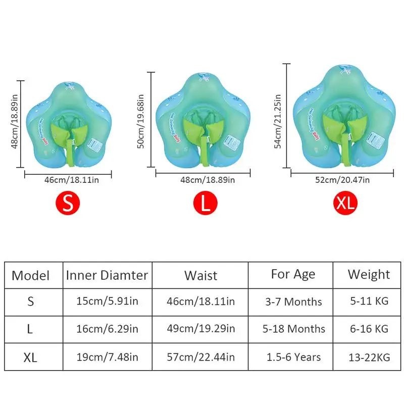Младенческая подмышка надувной матрас для бассейна со спинкой и ремнем детская Талия надувной круг поплавок игрушки для бассейна
