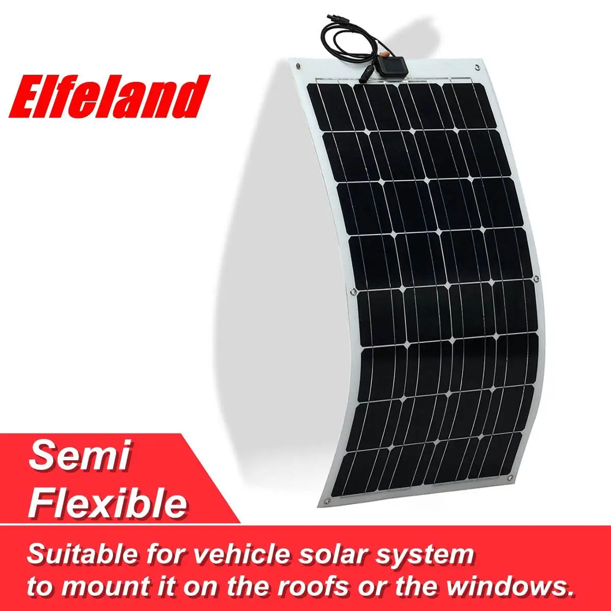 

Elfeland SP-7 80W 12V ETFT High Effefficiency Flexible Monocrystalline Solar Panel