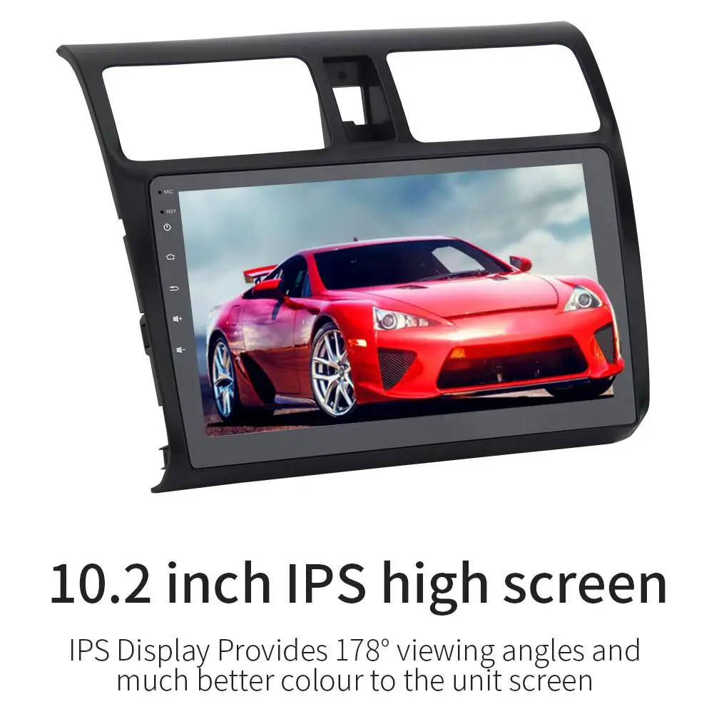 

Car Multimedia Player Android 8.0 Autoradio 1 Din 10.2in 1080 Touch Screen MP5 Player Auto Radio Camera for Suzuki Swift 2005-10