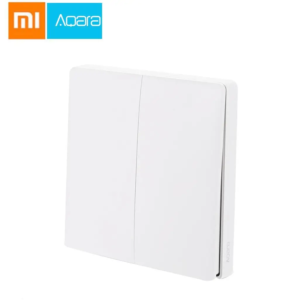 

Xiaomi WXKG02LM Aqara Smart Light Switch Wireless Remote Control Double Key Wall Light international Version for Mi Smart Home