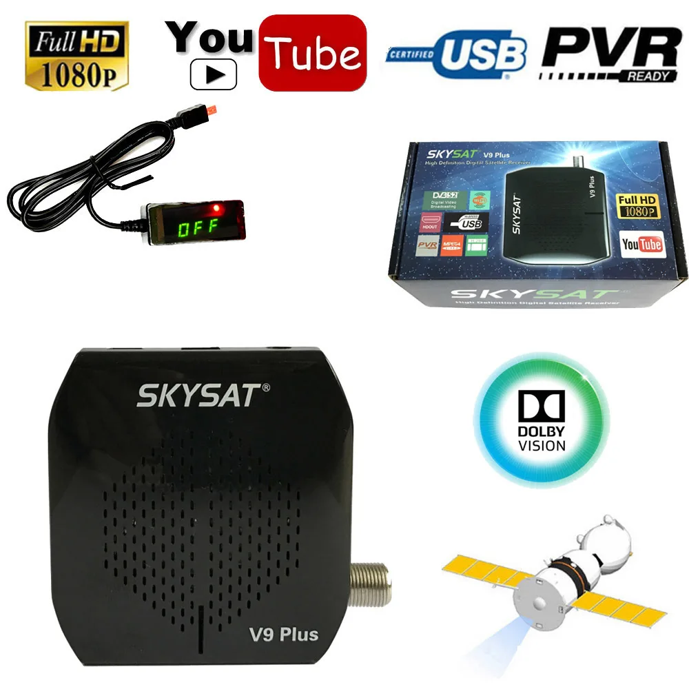 

Europe Digital Satellite Receiver DVB-S2 TV Tuner Support 1080P HD AC3 WiFi CA Setting Youtube Cline Newcamd Power Vu Biss Key