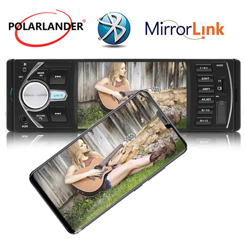 Autoradio 4.1'' inch car radio Support DVR/AUX input USB TF steering wheel radio mirror link 1 din car audio stereo MP5