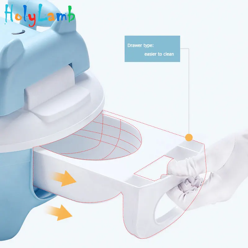 Переносное детское сиденье для обучения горшку с изображением животных из мультфильмов; Детские писсуары; детский унитаз; горшок; тренировочная сковорода; сиденье для унитаза
