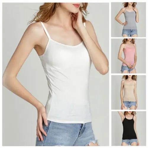 The Lovely Ladies Solid Cami Bodysuit w//Adjustable Spaghetti Straps