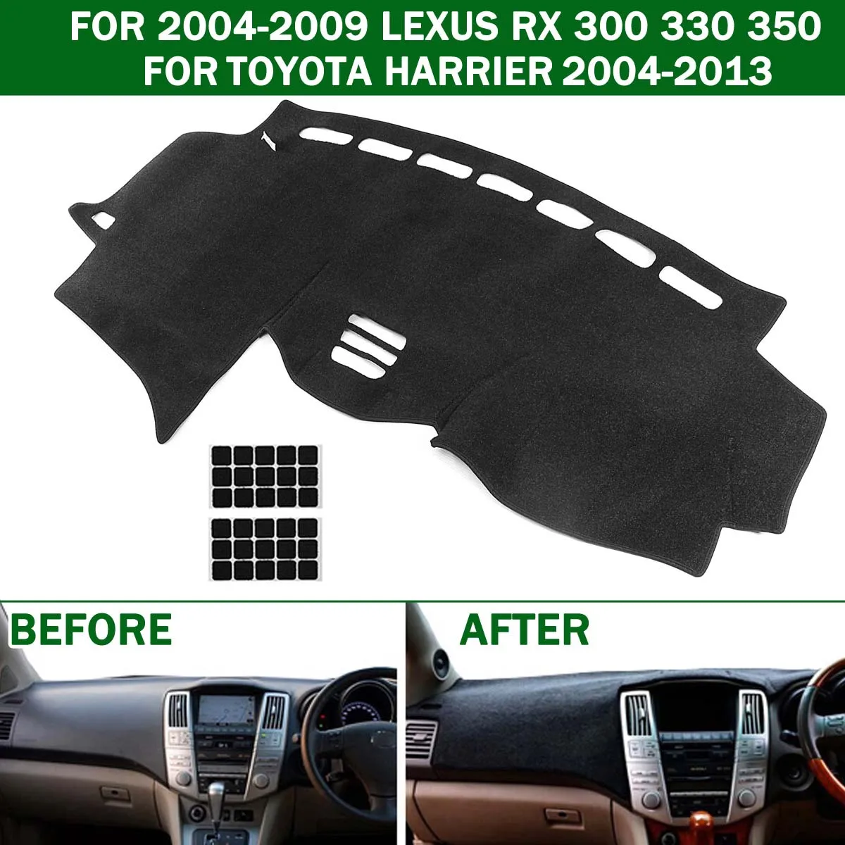1 шт. коврик для приборной панели автомобиля Противоскользящий LEXUS RX 300 330 350 2004 2009