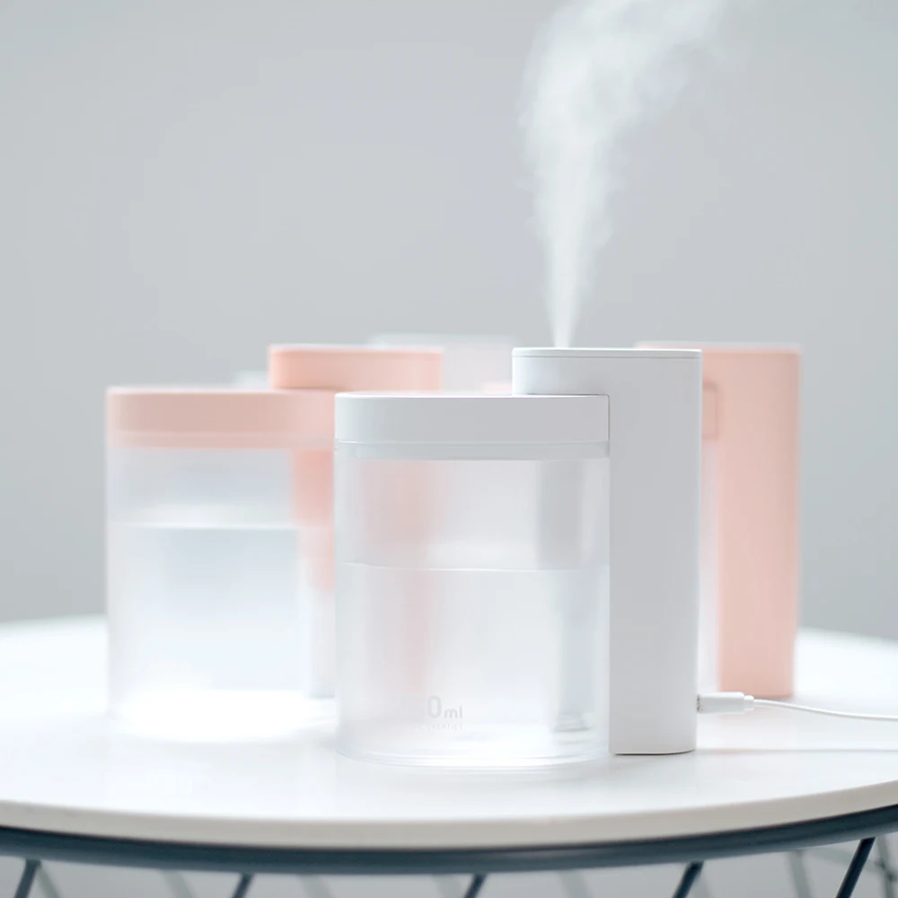 

New Xiaomi Ultrasonic Humidifier Automatic Two-Level Mode Power Off 260ml Household Portable Desktop Geometric Air Humidifier