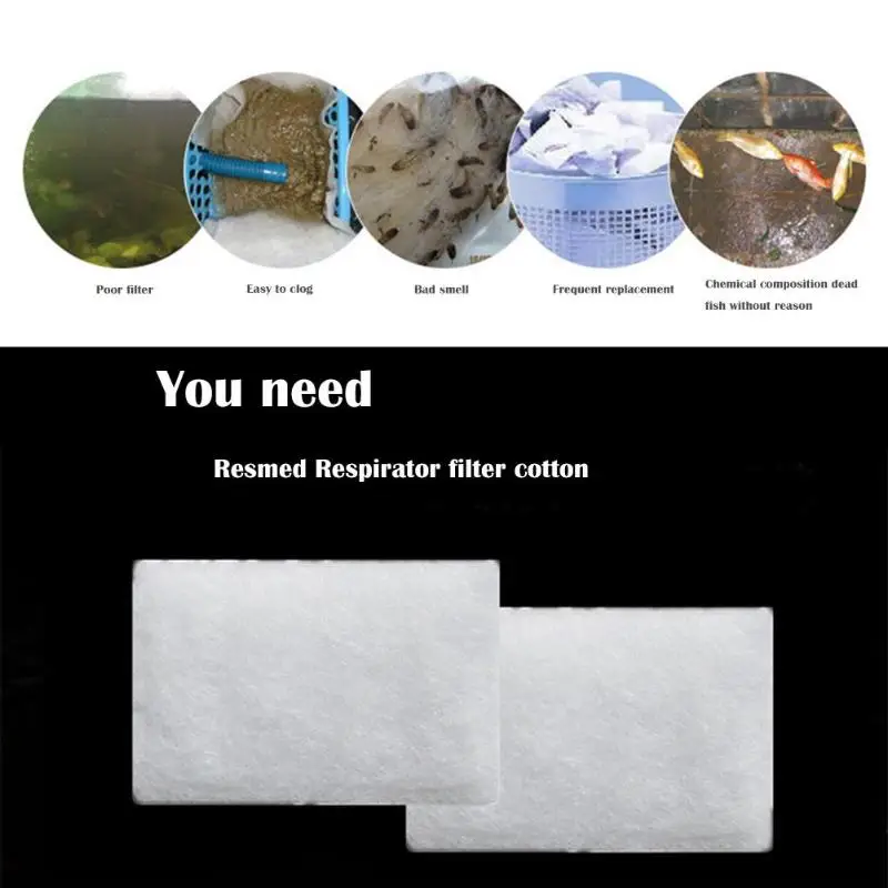

Professional Universal Replacement Standard Filter Cotton Sponge Filter Foam for ResMed CPAP S9/S10 Dust Filters 5.3 X 3.5 cm