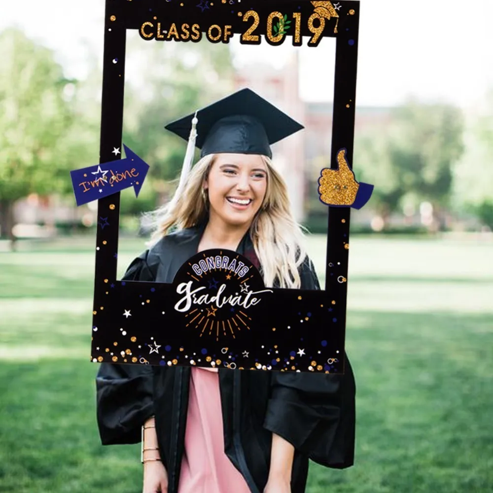 Graduation Party Supplies Paper Props Picture Frame Photo Booth Class of 2019