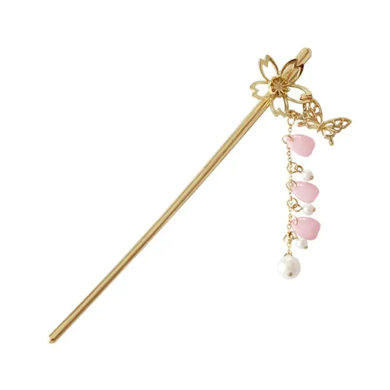 

1pc Metal Hair Stick Elegant Decorative Sturdy Easy to Use Hair Chopstick Hairpin Hair Accessory for Wedding