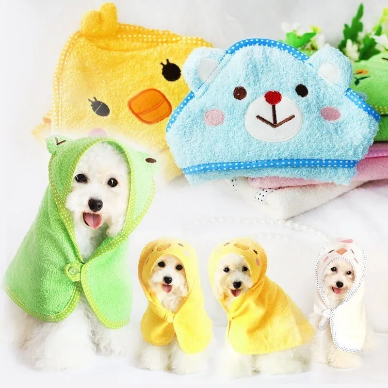 Bademantel Hund Dog Bathrobe Toalla Para Perros Towel For Microfiber Yorkshire Terrier Accessories Absorbent Soft Drying |