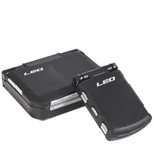 1 шт., новинка, черный пластиковый ящик для рыболовных снастей, коробка для рыболовных принадлежностей, полуавтоматическое открывание, закрывающийся чехол для аксессуаров, портативный, Pesca