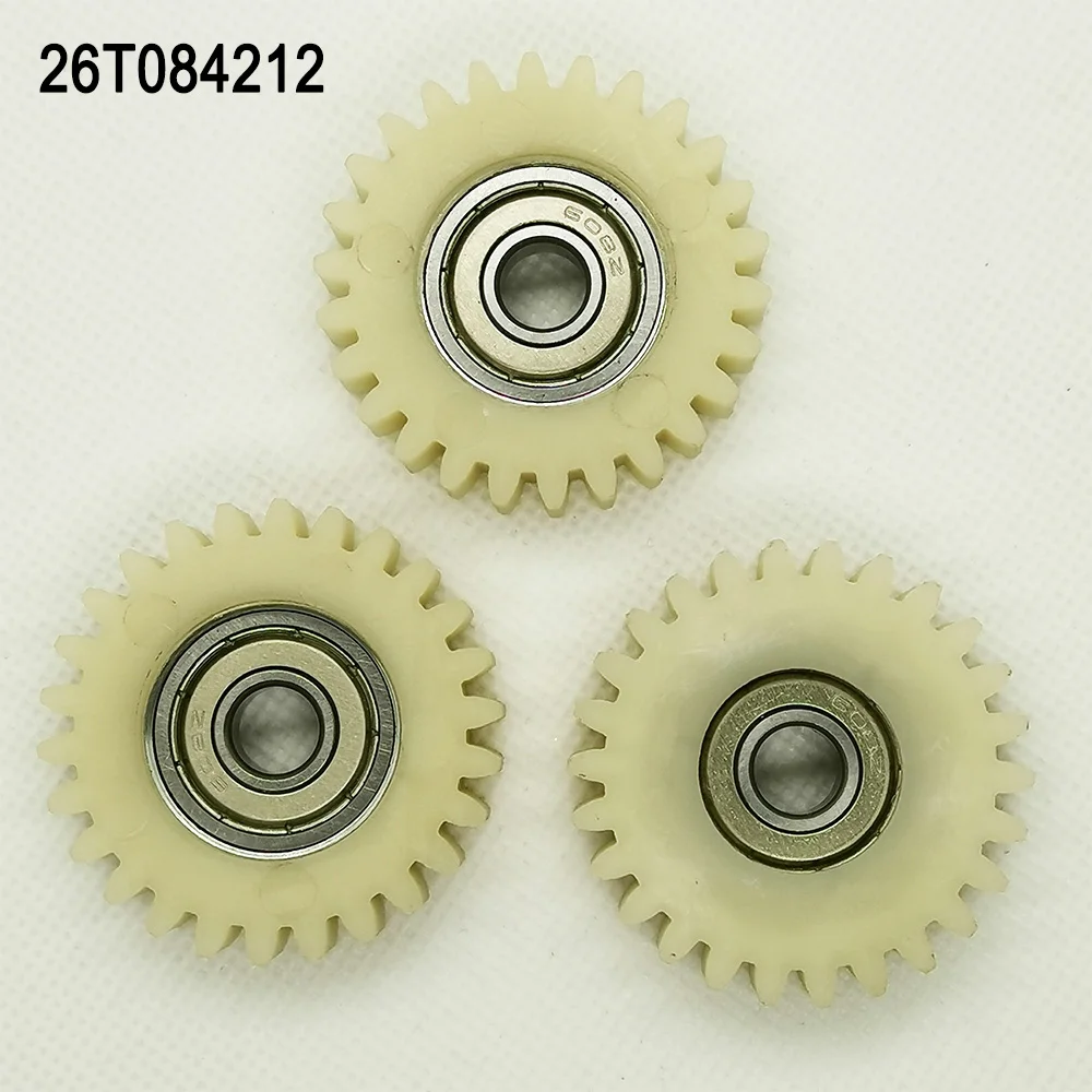 

3pcs 26 teeth 42mm PA66 nylon plastic 8mm bore hole 12mm thickness for electrical bike motor bicycle clutch gearbox gears
