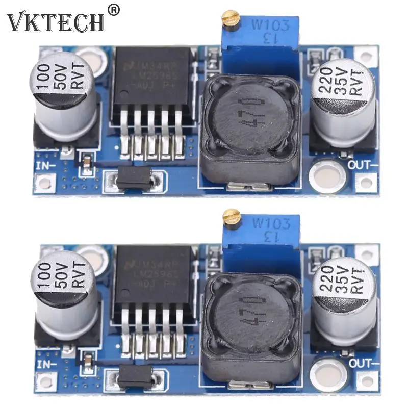 

2 pcs LM2596 DC-DC Step-down Converter Power Module LM2596S Adjustable Buck Step Down Power Module