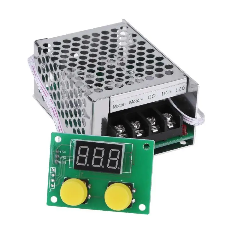 

PWM DC Motor Digital Display Speed Controller 12V 24V 0-8A Stepless Speed Control Switch Module