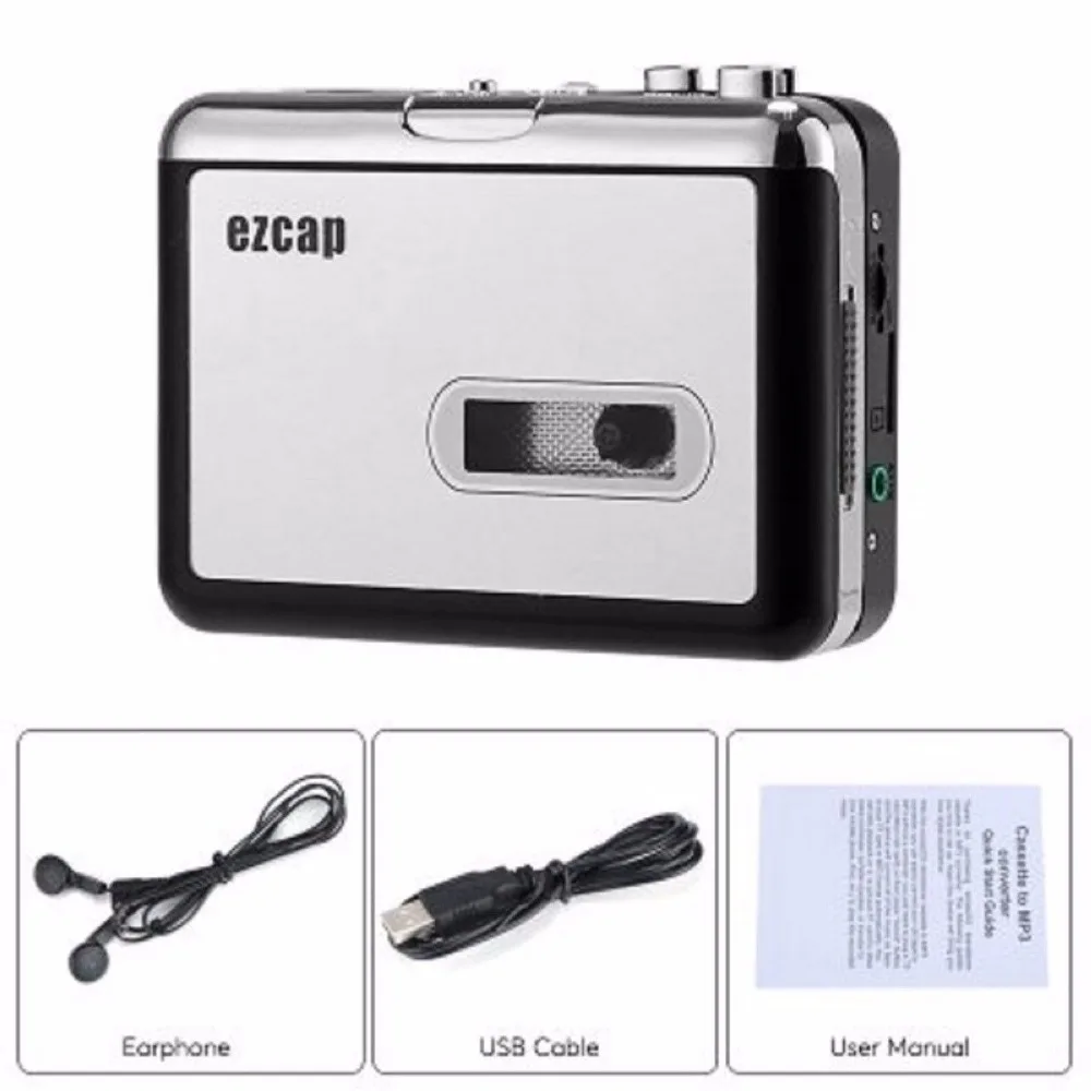 EZCAP 232 USB Кассетный плеер кассета в MP3 конвертер конвертировать аналоговые ленты