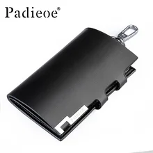Padieoe ключница мужская натуральная кожа держатель для ключей ключницы авто сумка для ключей сумка натуральная кожа брелок кошелек