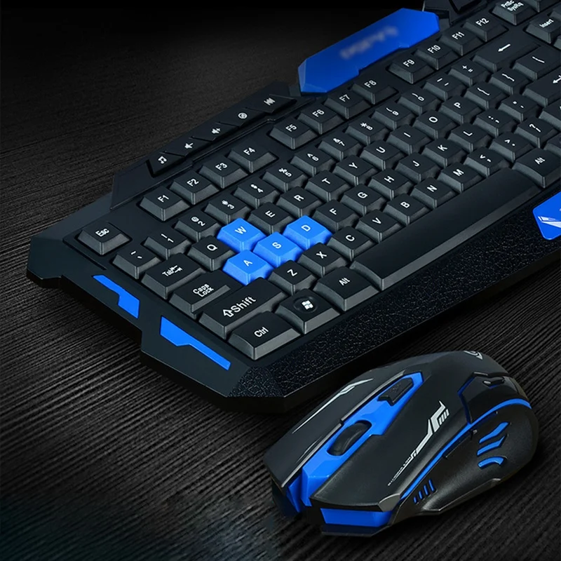  Hk8100 2.4G Wireless Gaming Keyboard Mouse Combo Ergonomics Waterproof Optical For Pc Laptop Deskto